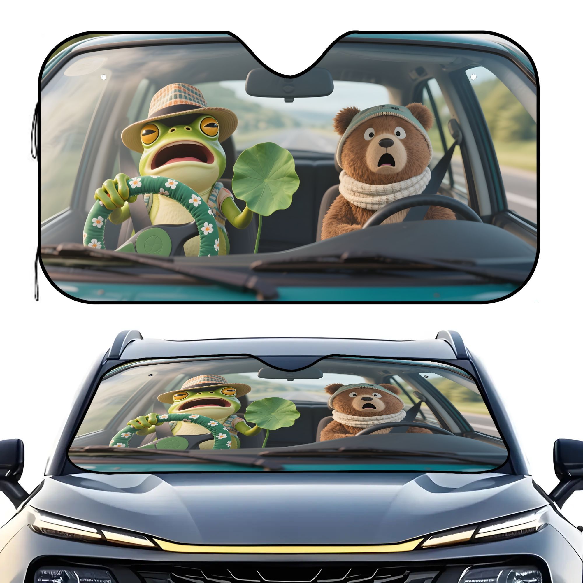 1pc Design Name Themed Car Sun - Interior Design Name recension och pris