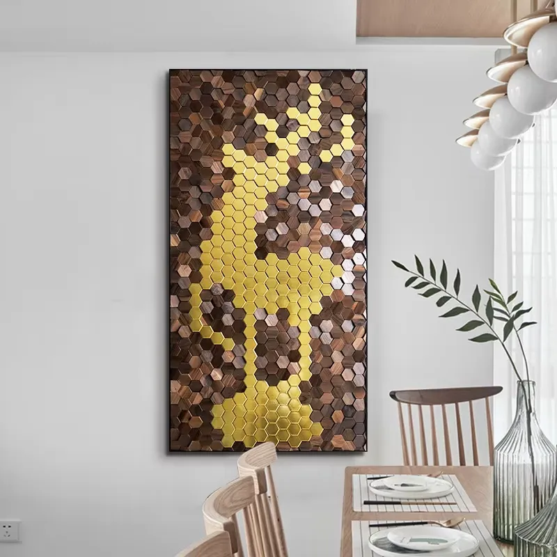 Natural Walnut 3D Wooden Wall  - Interior Design Modern recension och pris