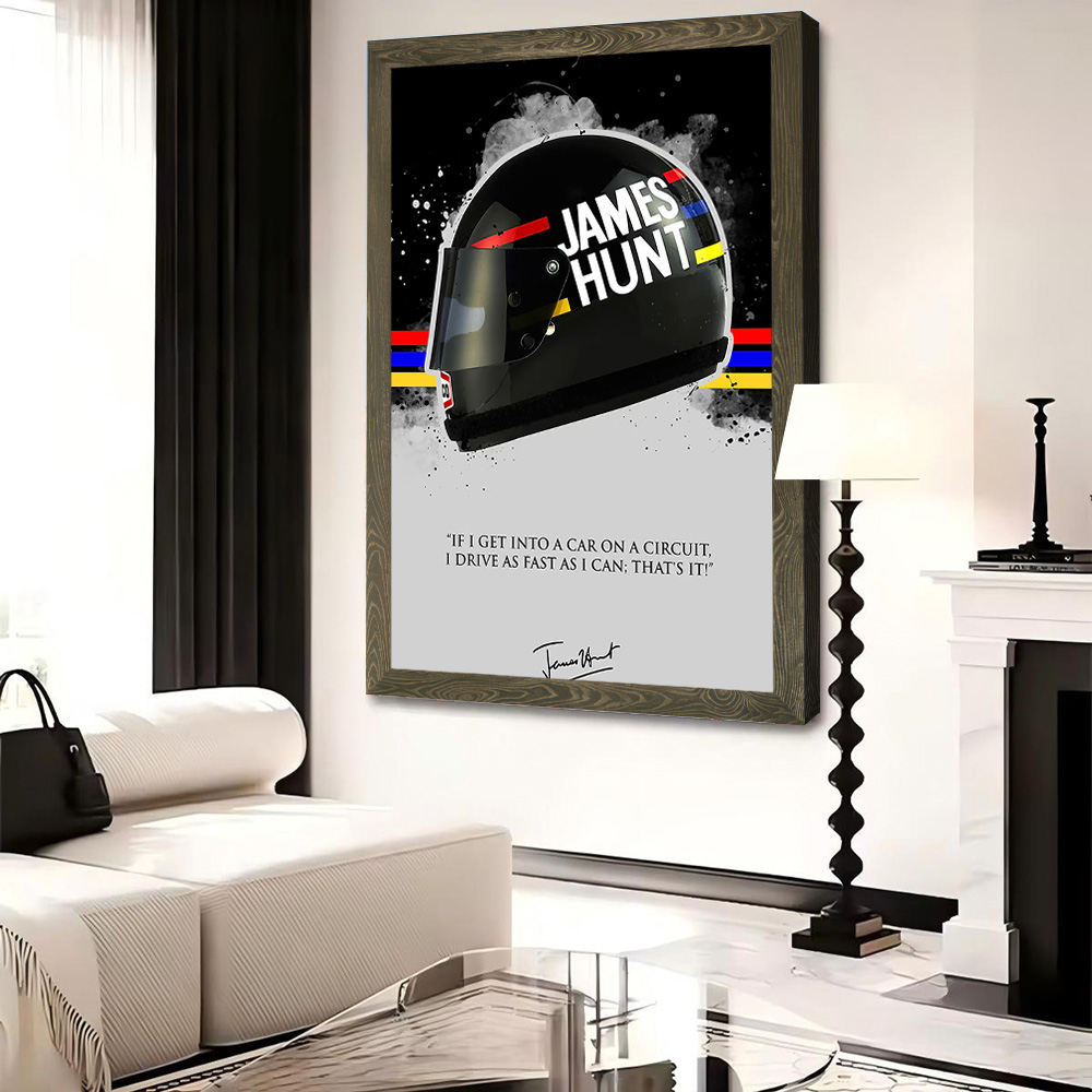JAMES HUNT Quote Printed Canva - Interior Design Modern recension och pris